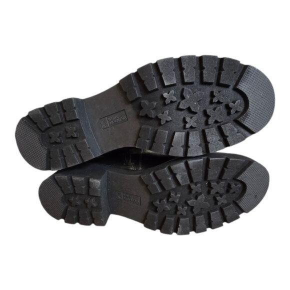 White Mountain Black Leather Ankle Booties - Picture 9 of 16